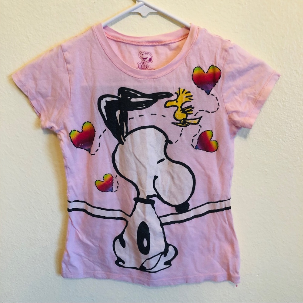 Peanuts Snoopy Love T Shirt Kids Medium